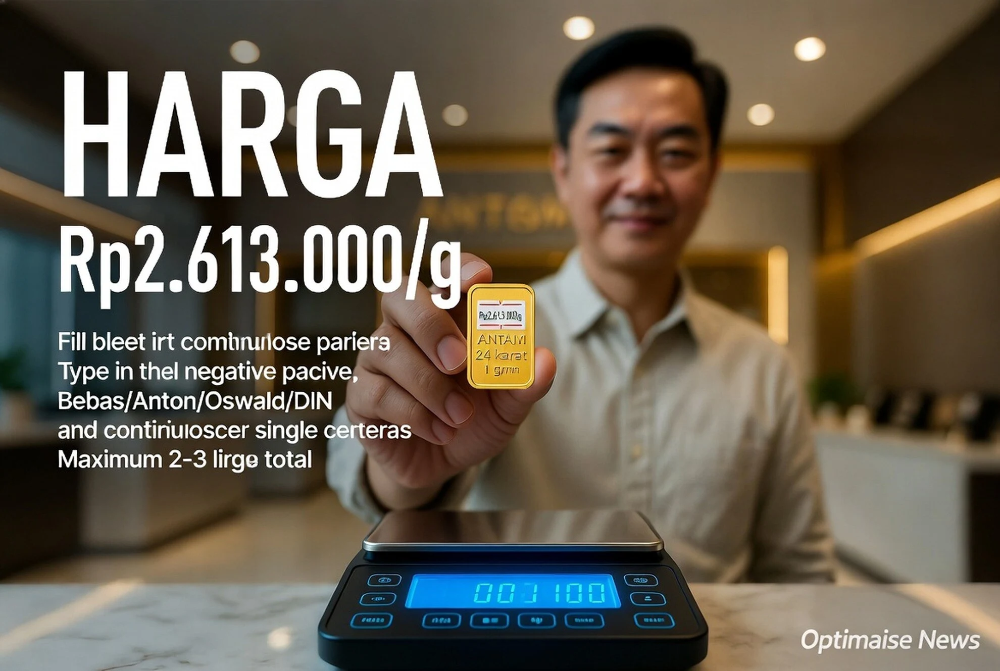 Harga Emas Mulai Rp2.613.000