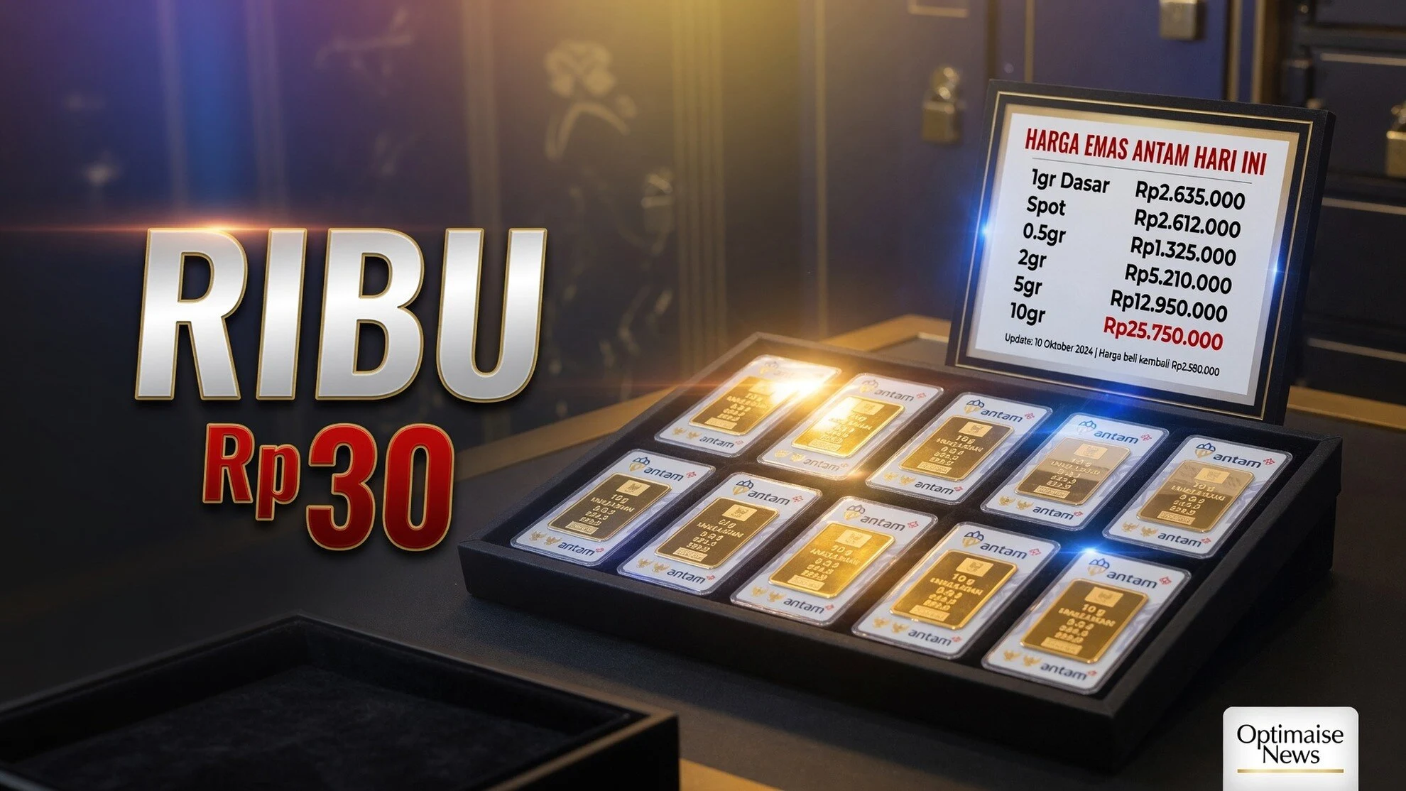 Harga Emas Mulai Rp30 Ribu
