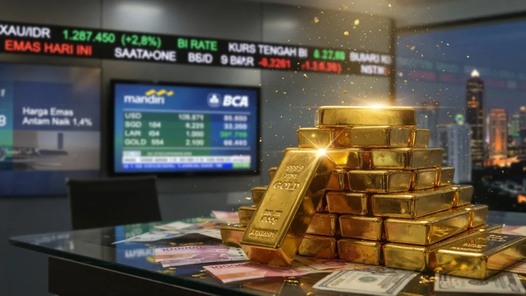 Kurs BI, Mandiri, dan BCA yang Memengaruhi Konversi Emas