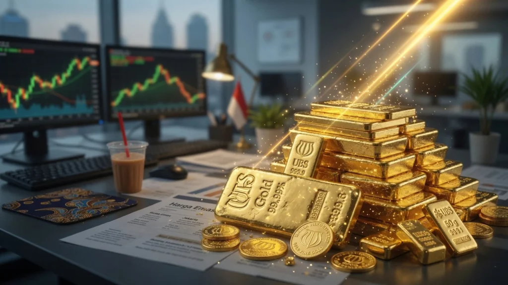 Peta Harga UBS Gold 99,99% dari 0,1 sampai 100 Gram