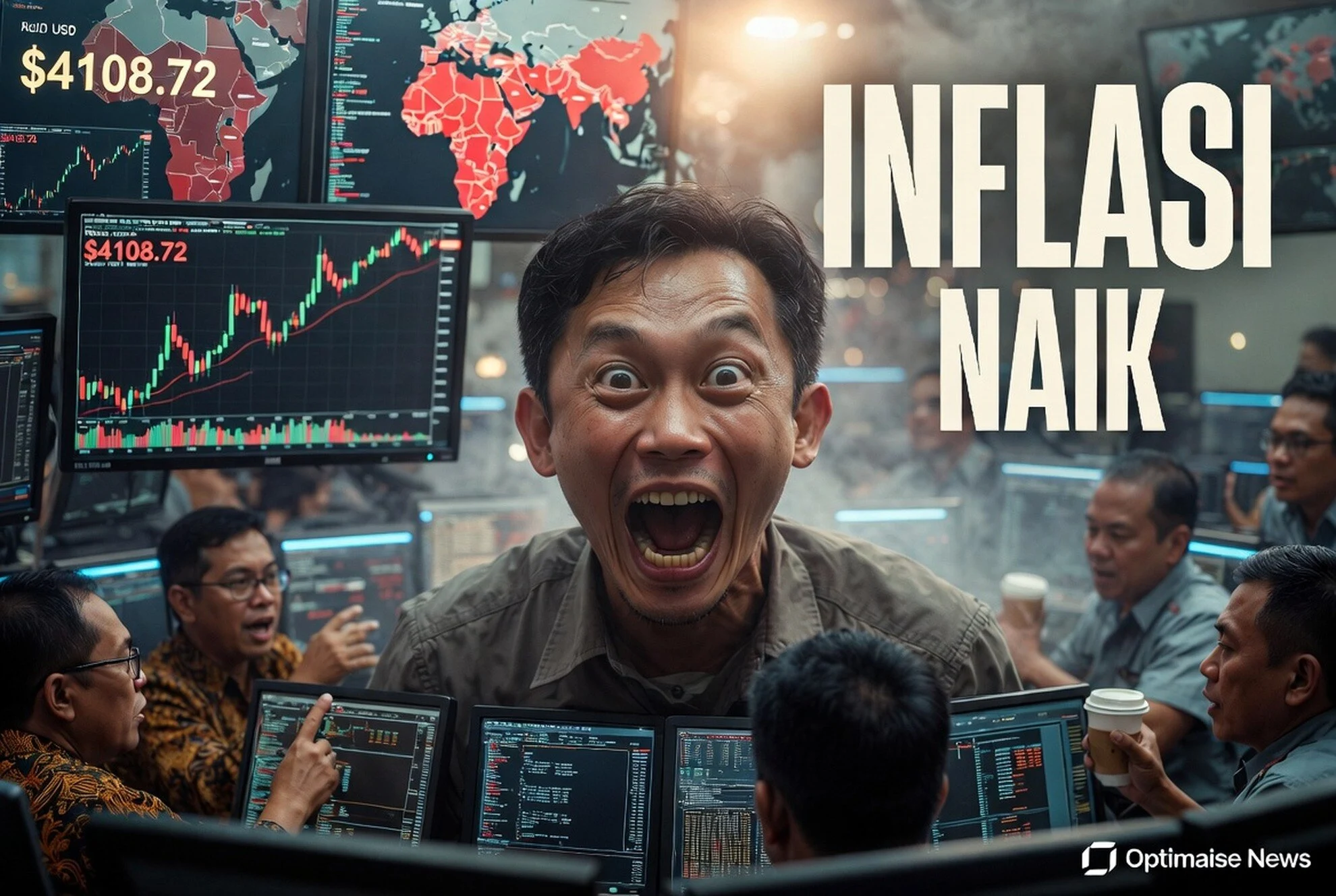 Harga Emas Naik ke US$4108.72, Perang Timur Tengah Dorong Inflasi