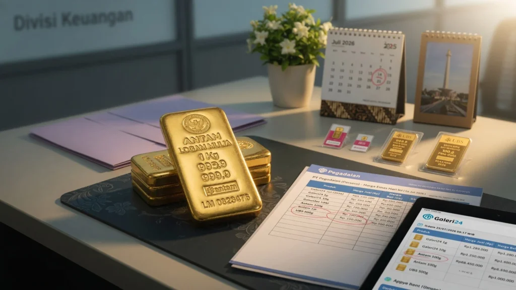 Rincian Harga Galeri24 dari 0,5 Gram hingga 1 Kilogram