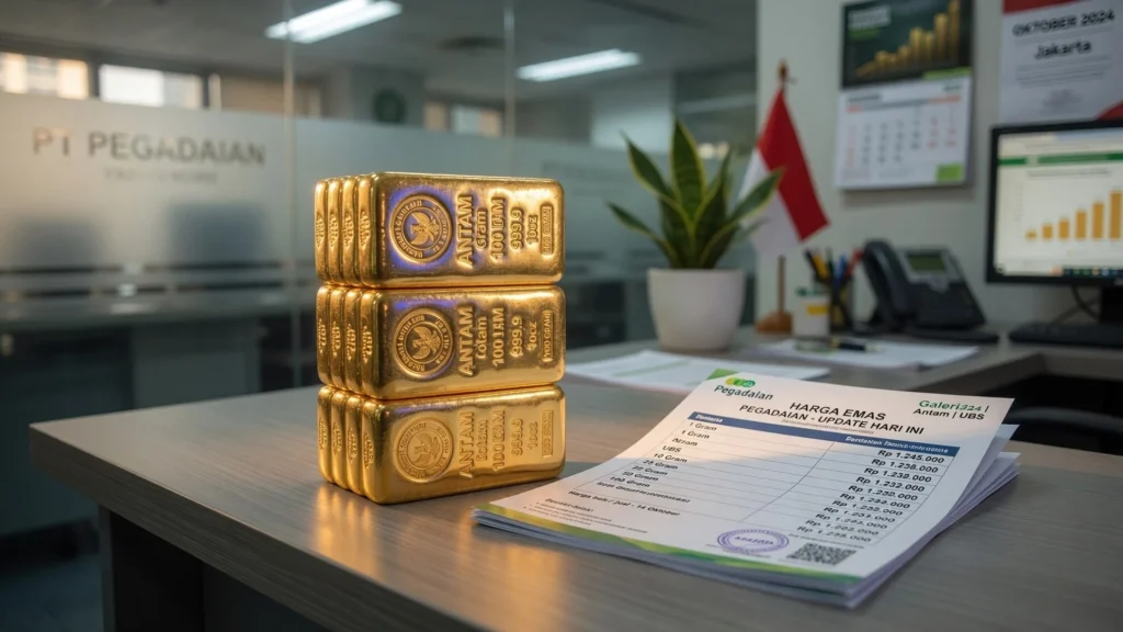 Daftar Harga Antam dan UBS per Ukuran