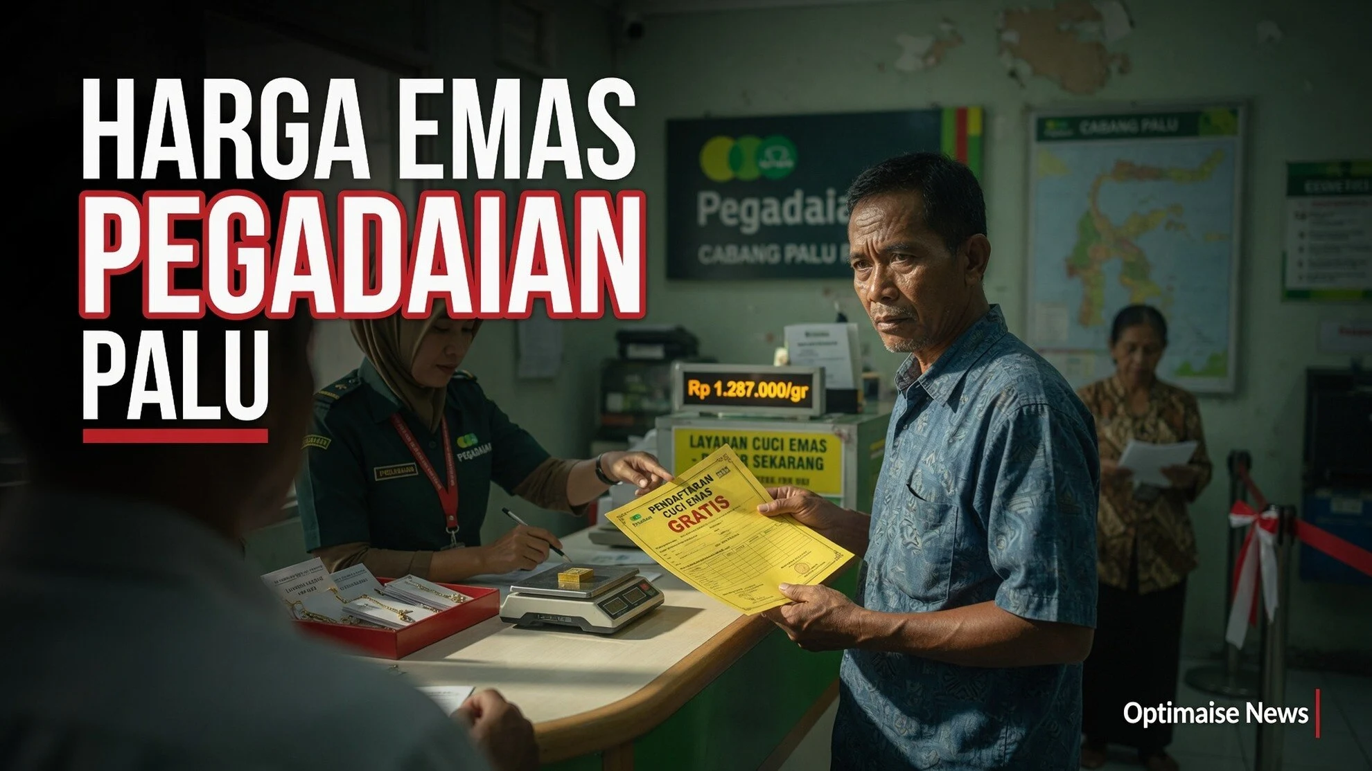 Harga Emas Pegadaian Naik Siang, Galeri24 Rp2.587.000