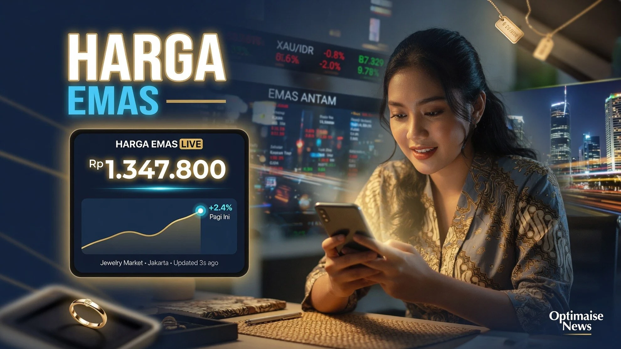 Harga Emas Perhiasan Mandek, BBCA Diborong Asing Rp1,2 T