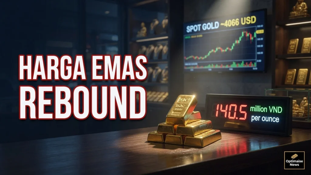 Harga Emas Rebound ke US$4.066 Meski Yield 4,70% dan SJC Zona Bawah