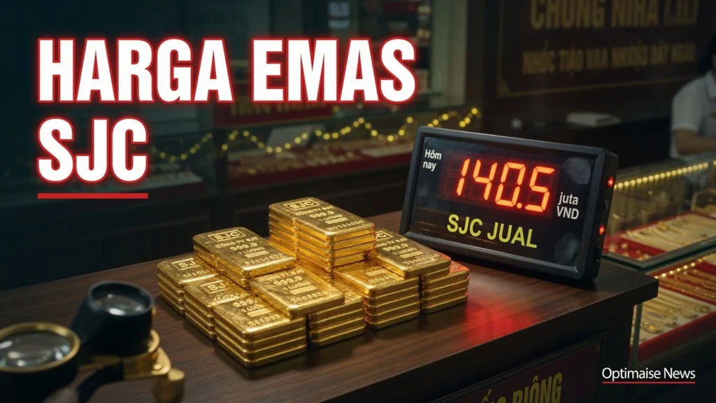 Harga Emas SJC Naik Tipis 140,5 Juta Walau Spot +US$16