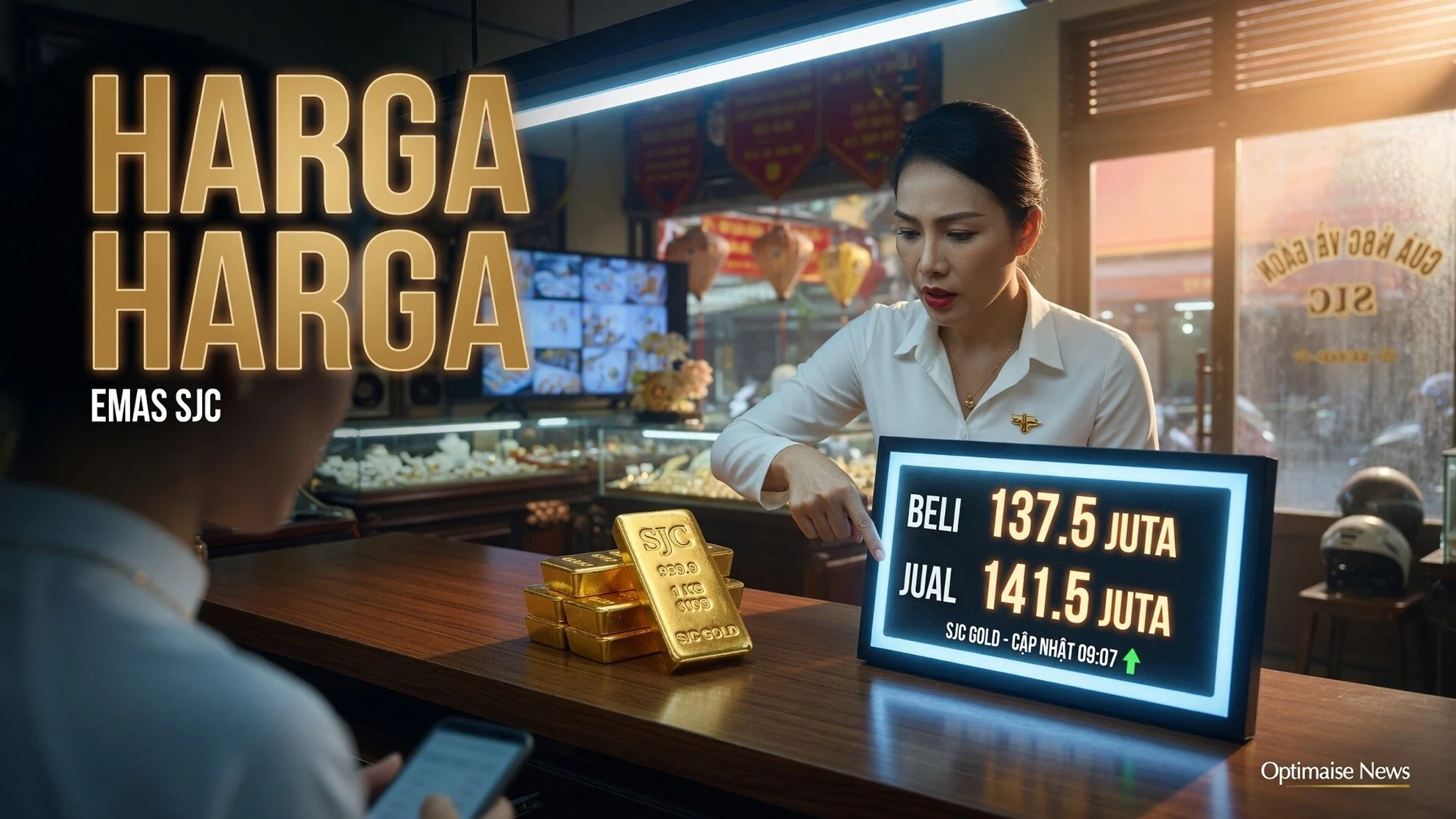 Harga Emas SJC Rebound 3,5 Juta VND, Selisih 4 Juta Berisiko