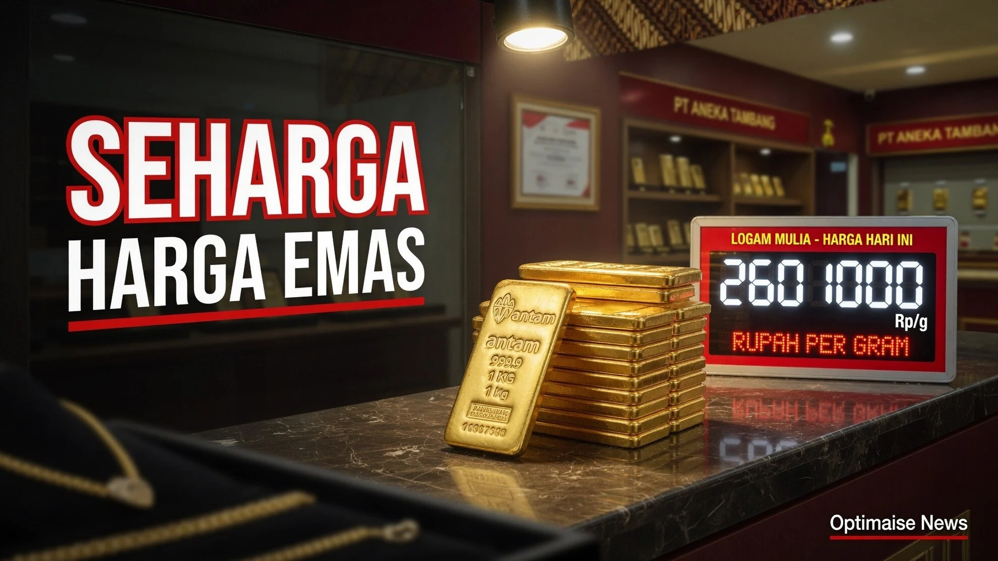 Harga Emas Seharga Rp2.601.000