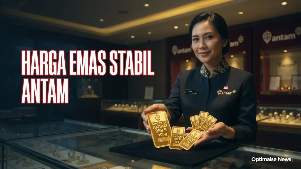 Harga Emas Stabil di Rp2.614.000 Saat Spot Global Naik 1,1%