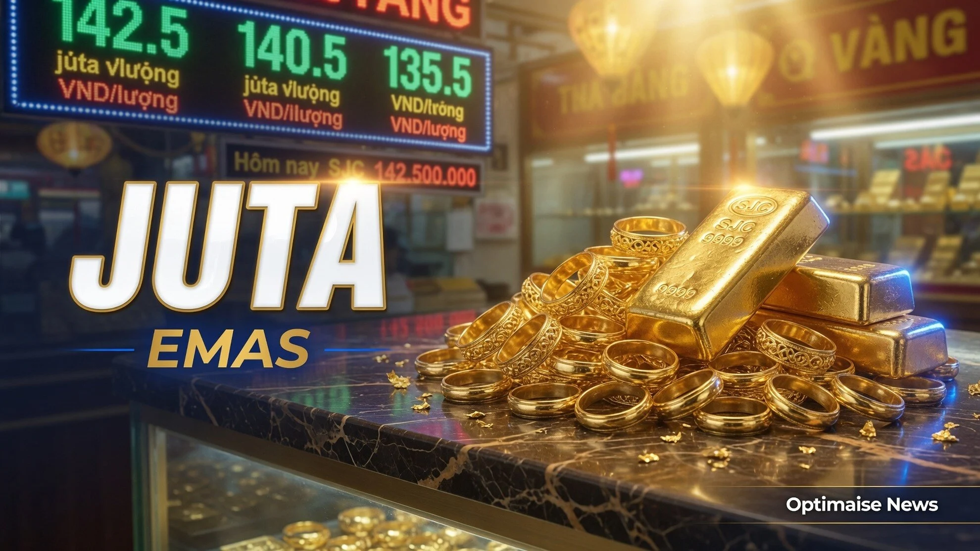 Harga Emas Vietnam Naik 25 Juli, Cincin Tembus 142,5 Juta VND