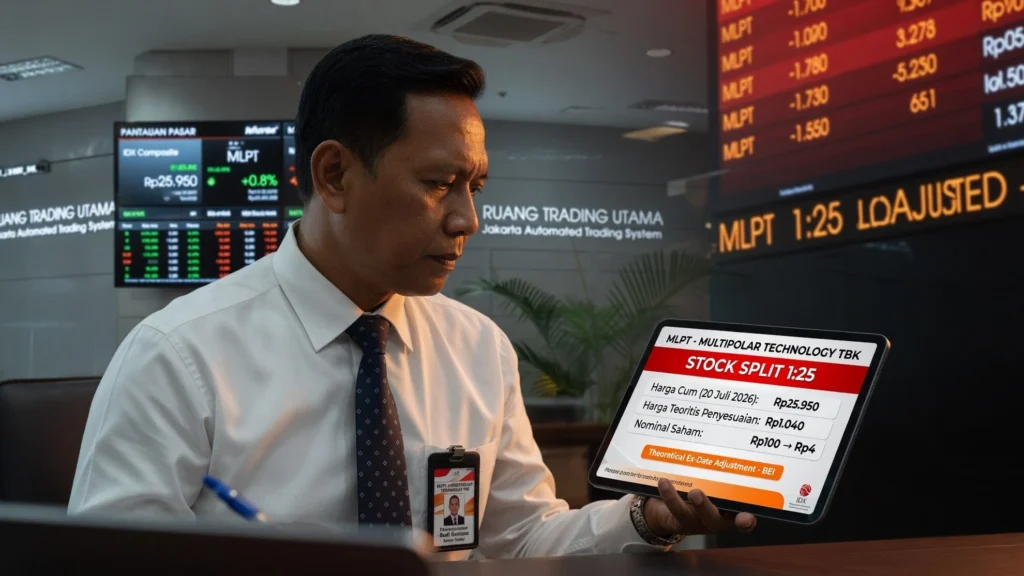 Hitungan Harga Teoretis dari Level Cum Rp25.950