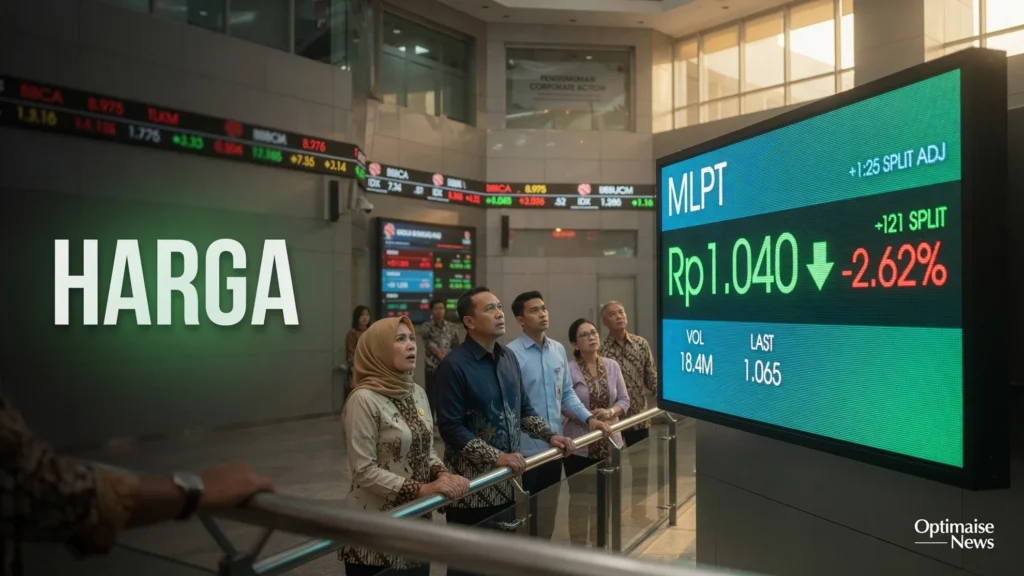 Harga Multipolar Melorot ke Rp1.040 Usai Split 1:25