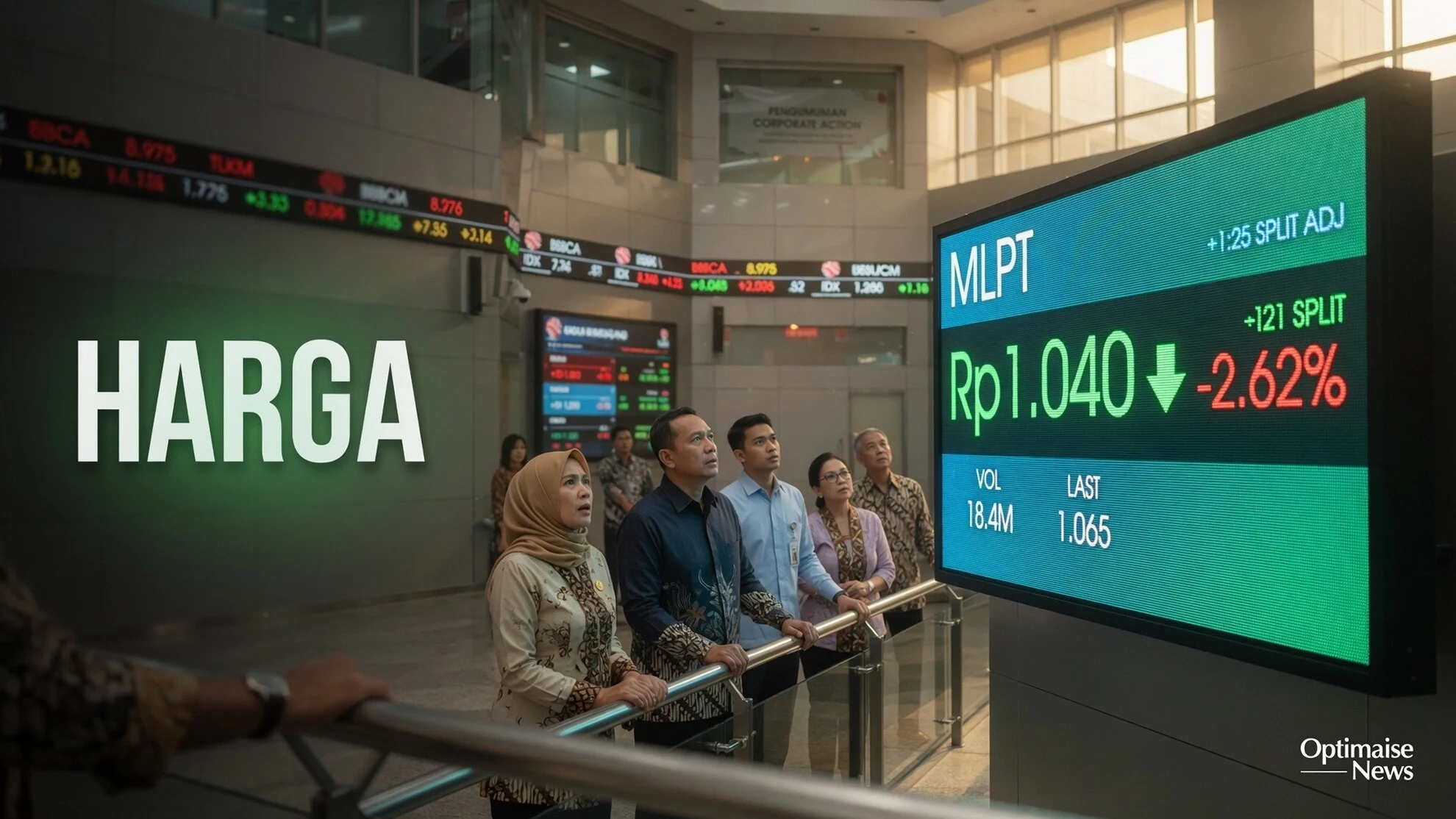 Harga Multipolar Melorot ke Rp1.040 Usai Split 1:25