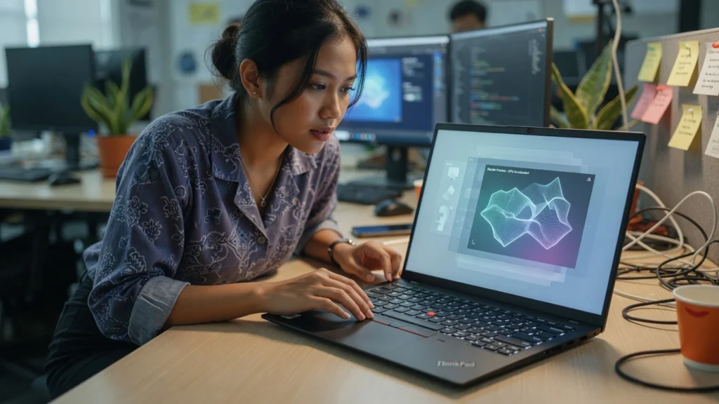 Layar IPS WUXGA plus Iris Xe: Apa Artinya buat Desain
