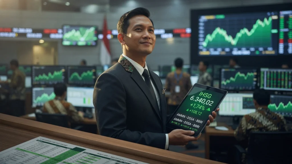 Tiga Emiten Penopang Poin: AMMN, DSSA, BBRI