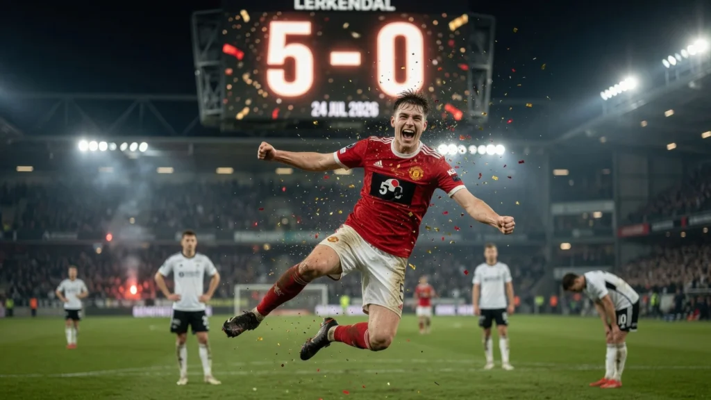 Banjir Gol Babak Kedua di Laga Rosenborg vs Man Utd