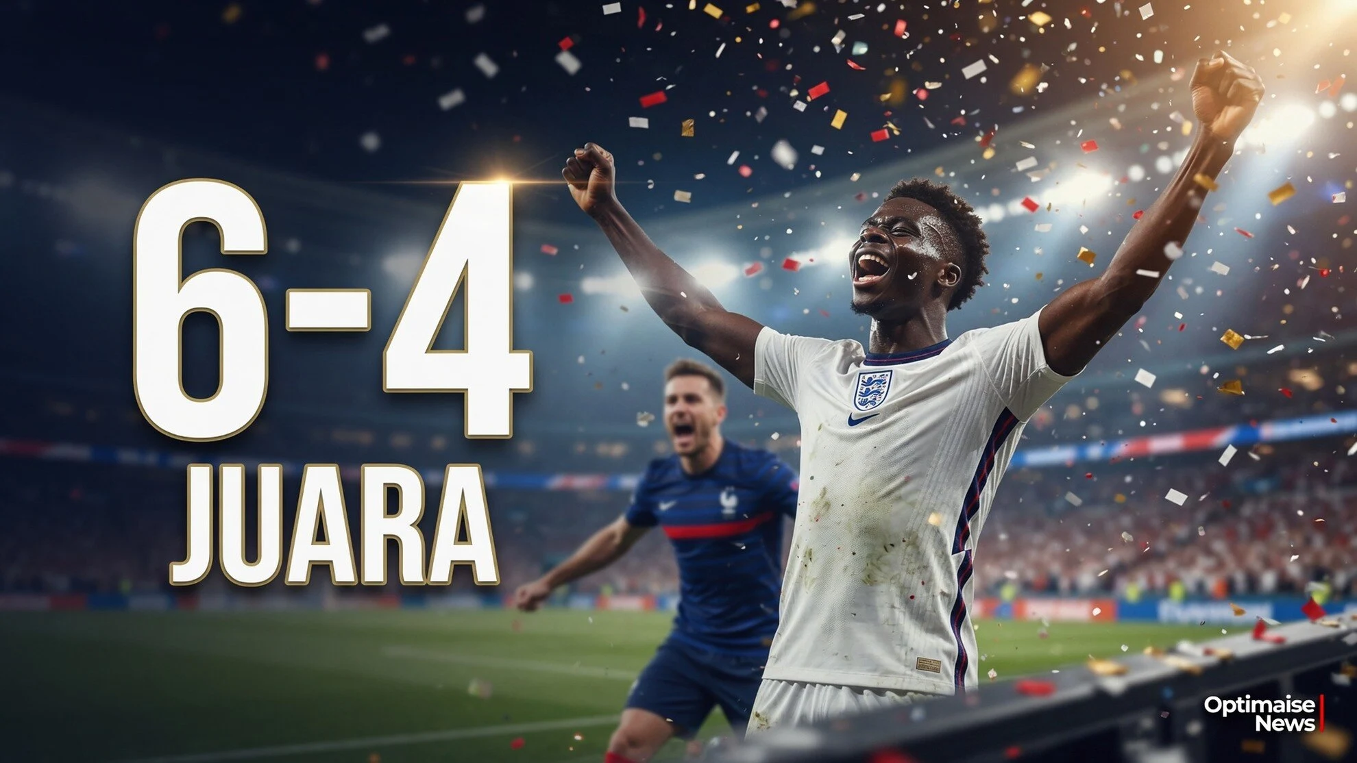 Hattrick Saka, Inggris Juara 3 Usai Drama 6-4 vs Prancis
