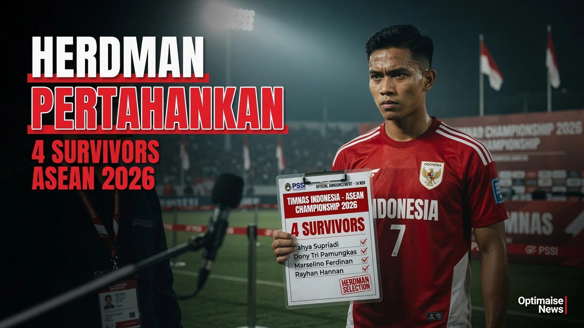 Herdman Pertahankan 4 Survivor Termasuk Marselino ke ASEAN 2026