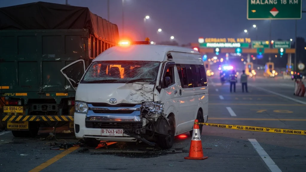 Sopir Hiace Selamat, Rombongan 9 Orang dari Sulawesi Selatan