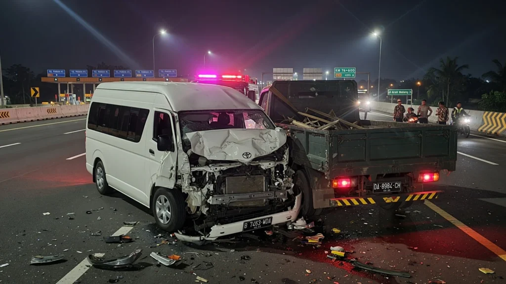 Sembilan Orang dari Makassar, Tiga Tewas Sopir Selamat