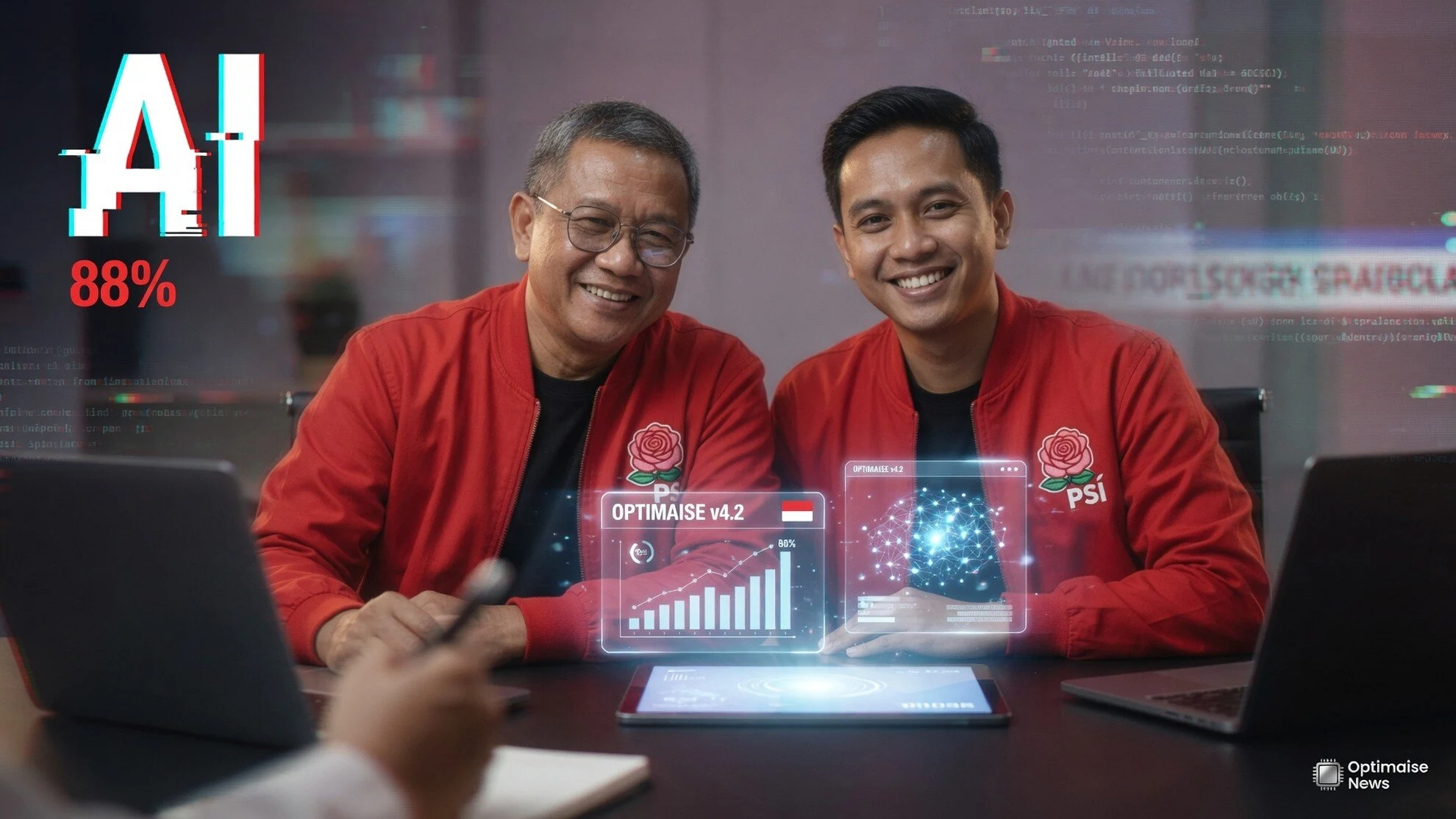 Hive 88% AI Bongkar Foto Ahok-Kaesang Berjaket PSI