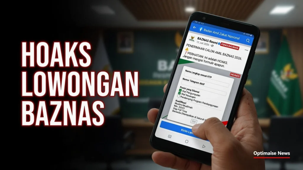 Hoaks Lowongan Baznas 2026 Imingi Gaji 8-10 Juta