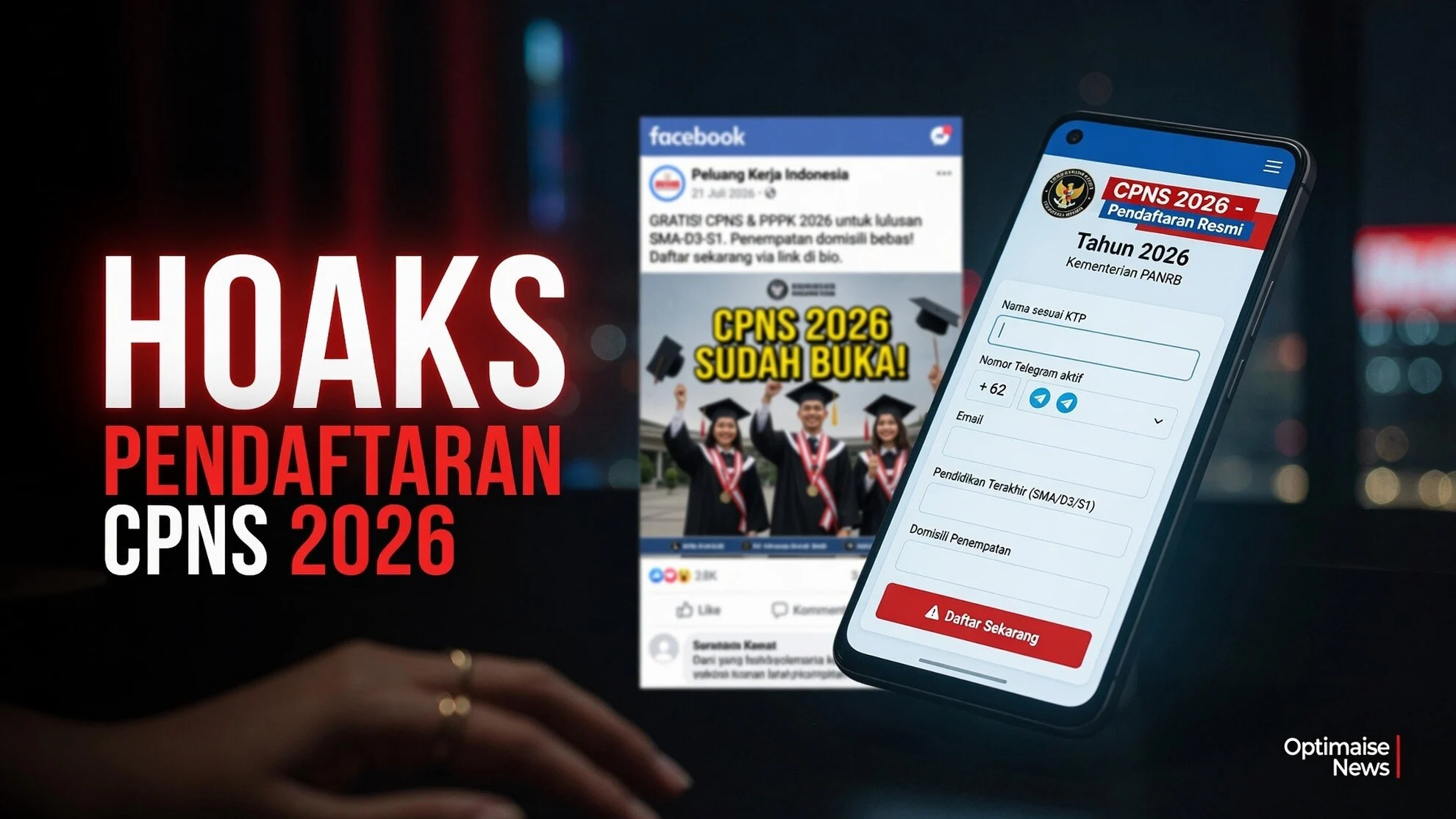 Hoaks Pendaftaran CPNS 2026 Minta Data KTP-Telegram