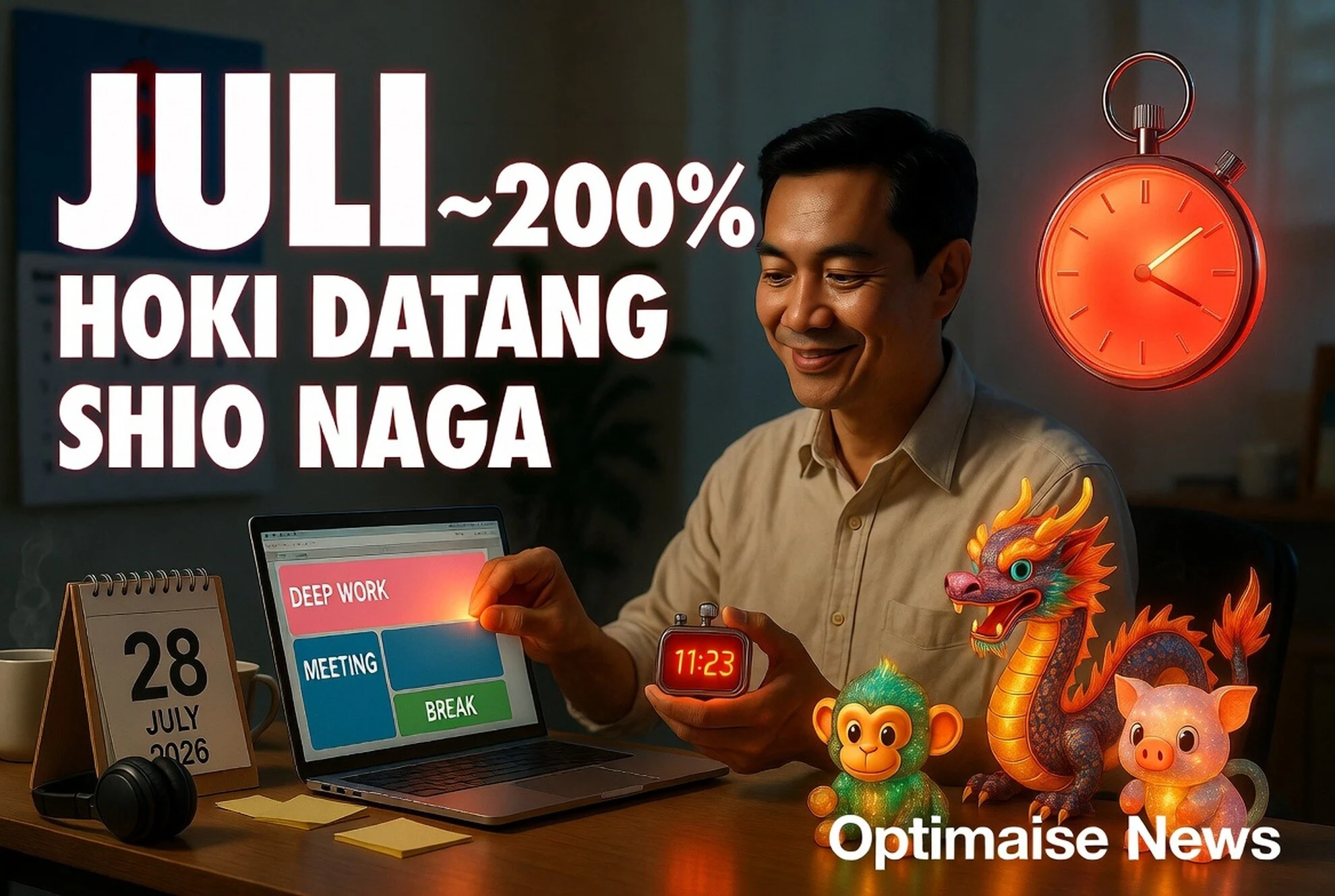 Hoki Datang Shio hari ini: Naga Monyet Babi Raih Rezeki 28 Juli