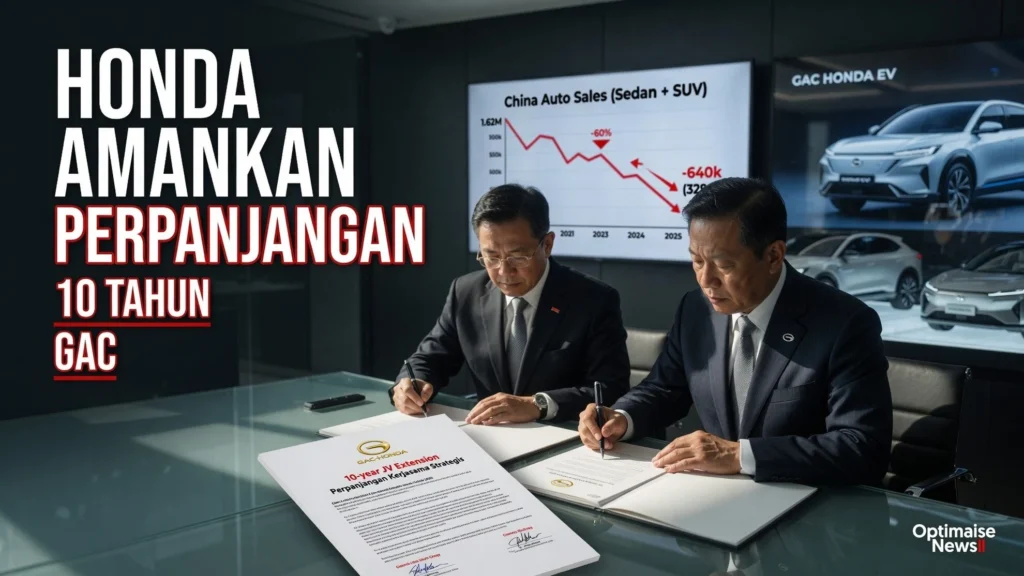Honda Amankan Perpanjangan GAC hingga 2038 Meski Penjualan Anjlok 60%