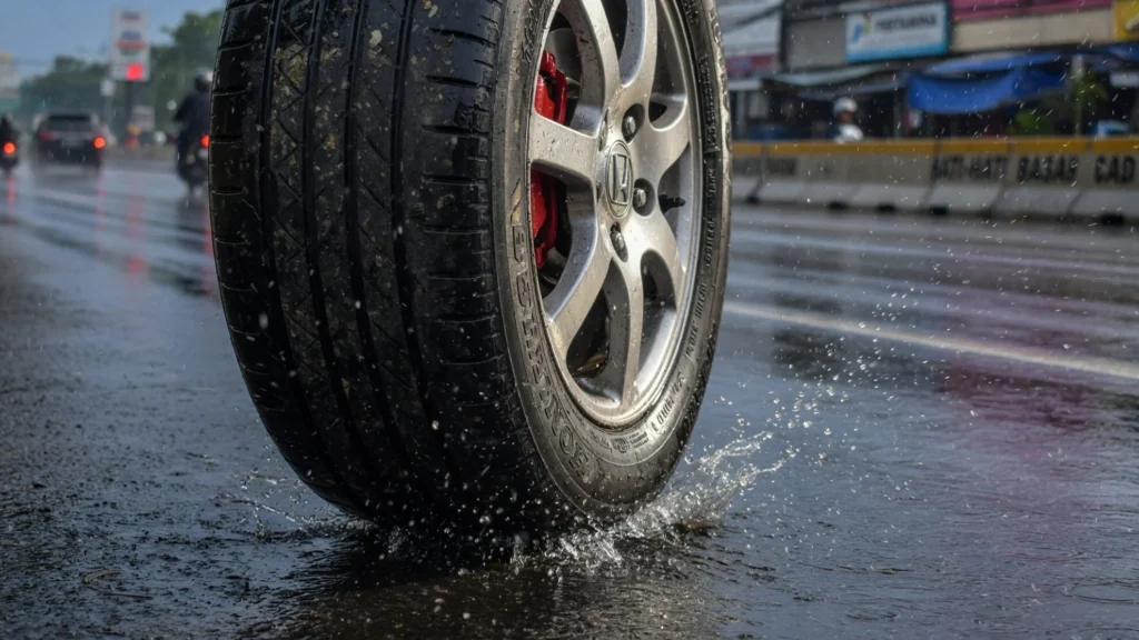 Alur Tapak Habis Buka Celah Aquaplaning Total