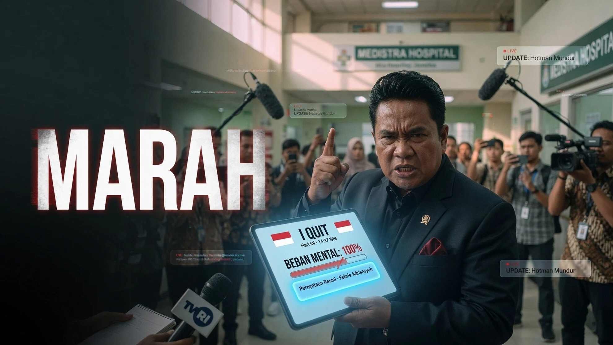 Hotman Paris Cabut Mandat Febrie Meski Diminta Tunda Usai Dokter Marah