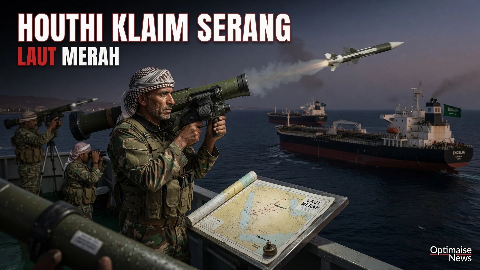 Houthi Klaim Serang Tanker Encelia-Layla Saudi di Laut Merah