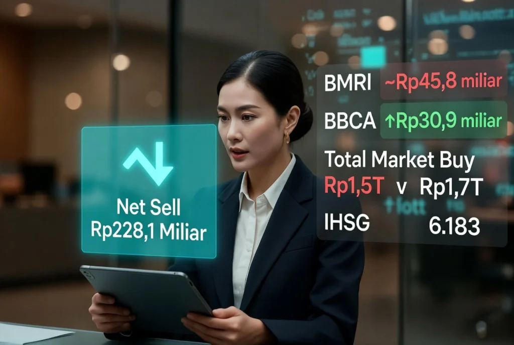 BMRI hingga PGAS: Saham yang Paling Banyak Dilepas