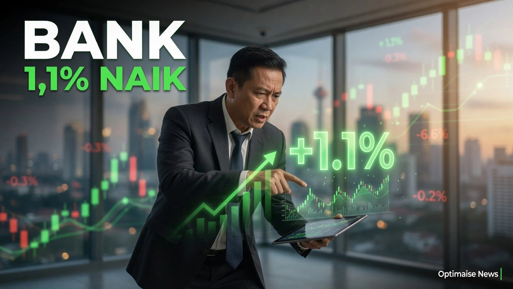 IHSG Naik 1,1%, Volume Pasar Naik dan Emiten Bank Diserbu