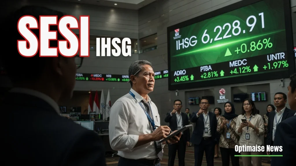 IHSG Sesi I +0,86% ke 6.228,91: Cuan LQ45 & ARA