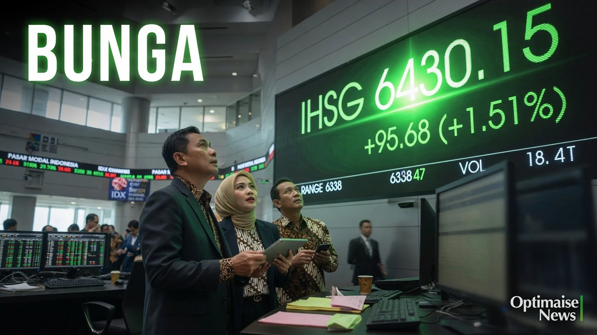 IHSG Tembus 6.430, Properti Lonjak Usai BI Tahan Suku Bunga