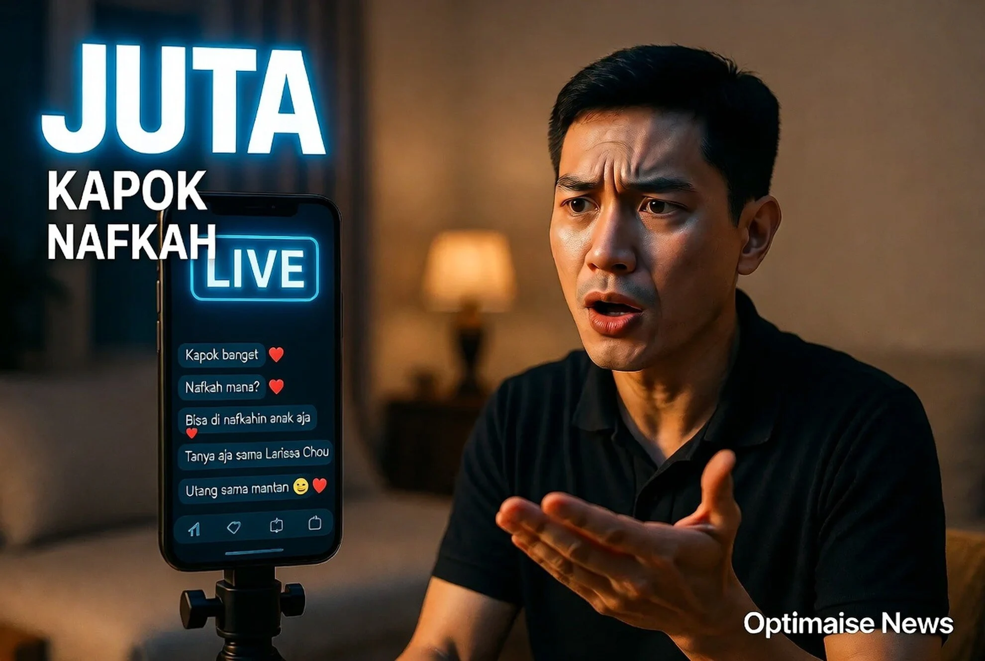Ikram Rosadi Kapok & Nikah Larissa Chou Rp50 Juta