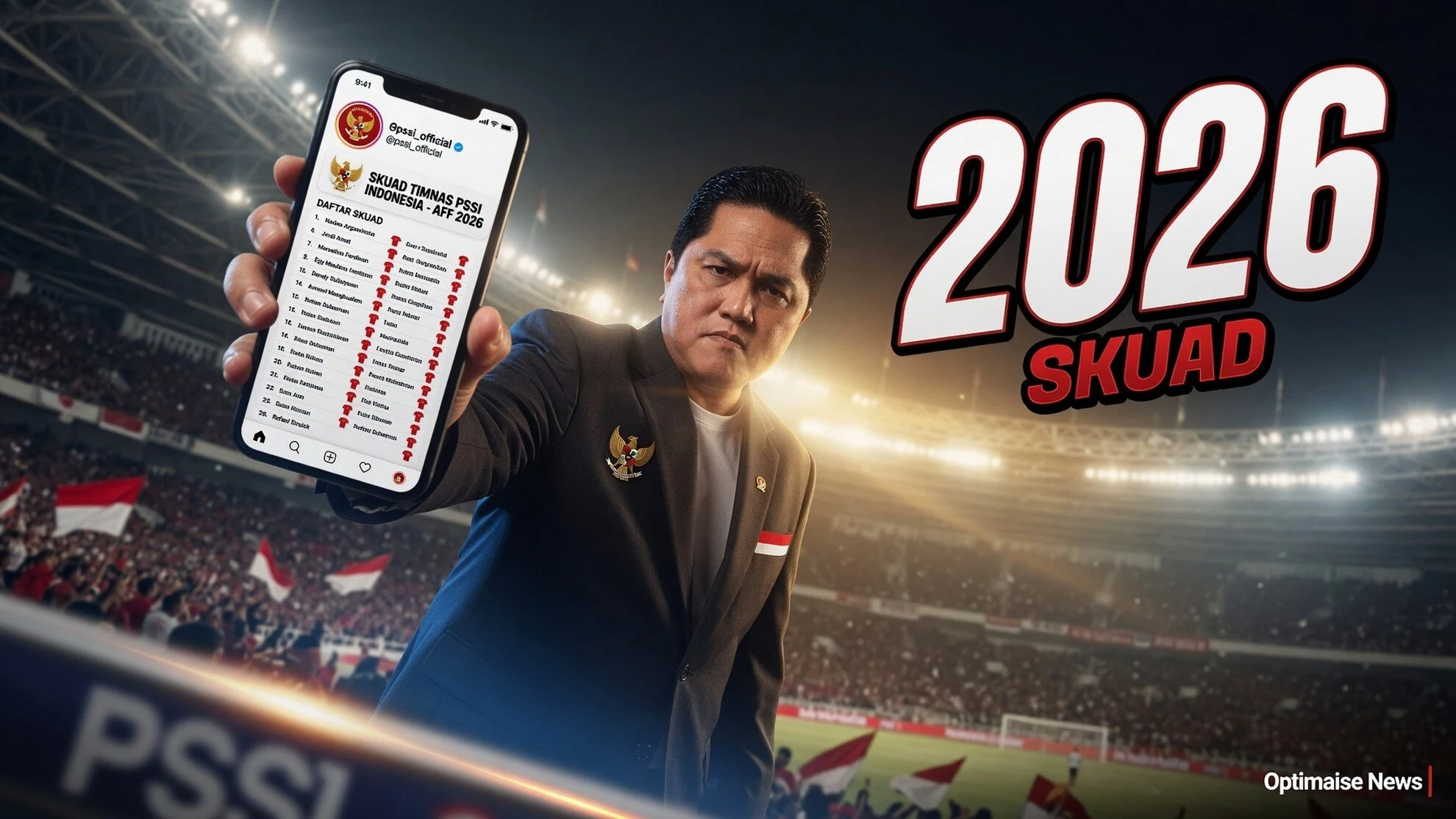 Indonesia Diunggulkan Vietnam Usai Erick Rilis 26 Skuad AFF 2026