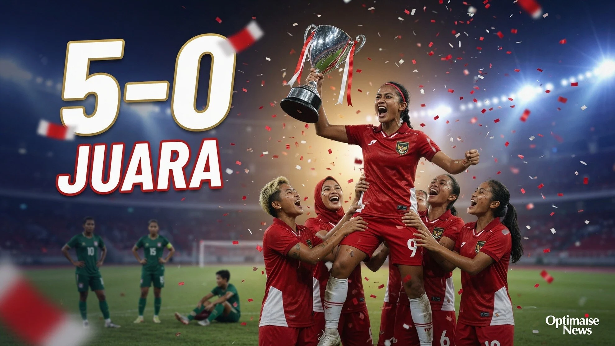 Indonesia Juara AFF Cup Wanita Usai Bantai Laos 5-0