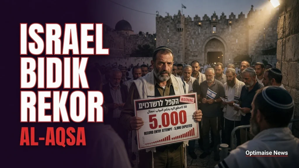 Israel Bidik Rekor 5.000 Penyusup ke Al-Aqsa di Tisha B'Av
