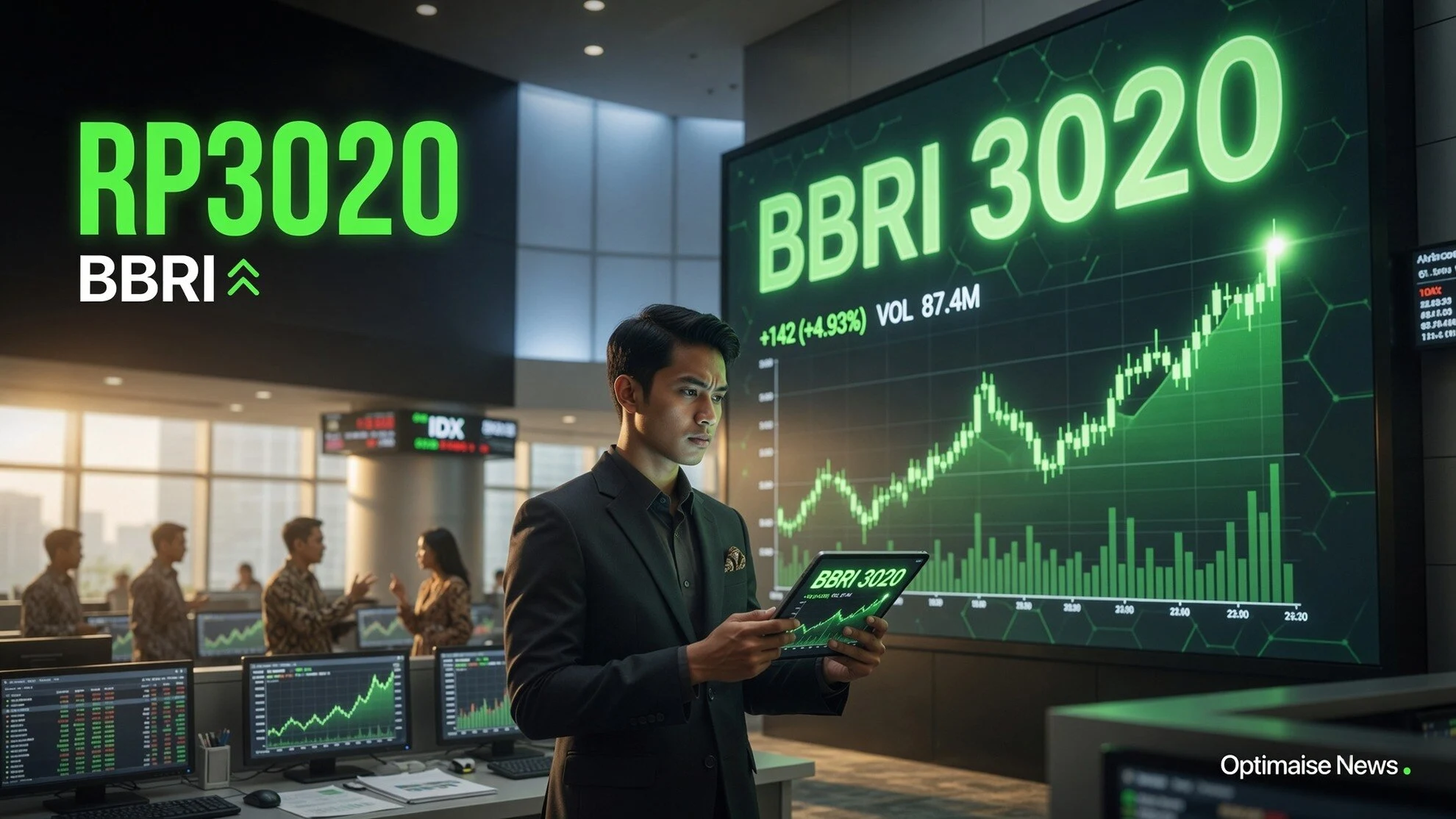 JP Morgan Naikkan Rekomendasi BBRI, Saham Tembus Rp3.020