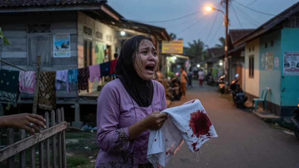 Kondisi Bayi Berlumuran Darah di Lokasi
