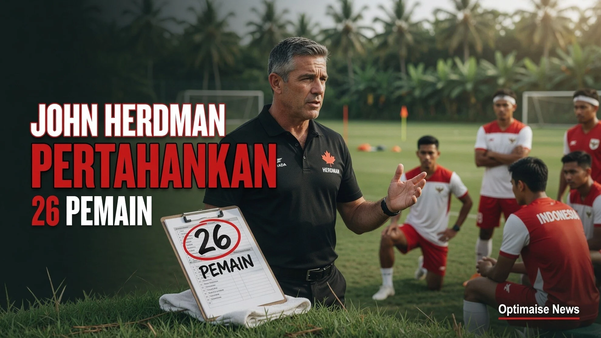 John Herdman Pertahankan 26 Pemain Timnas Meski Aturan Hanya 23