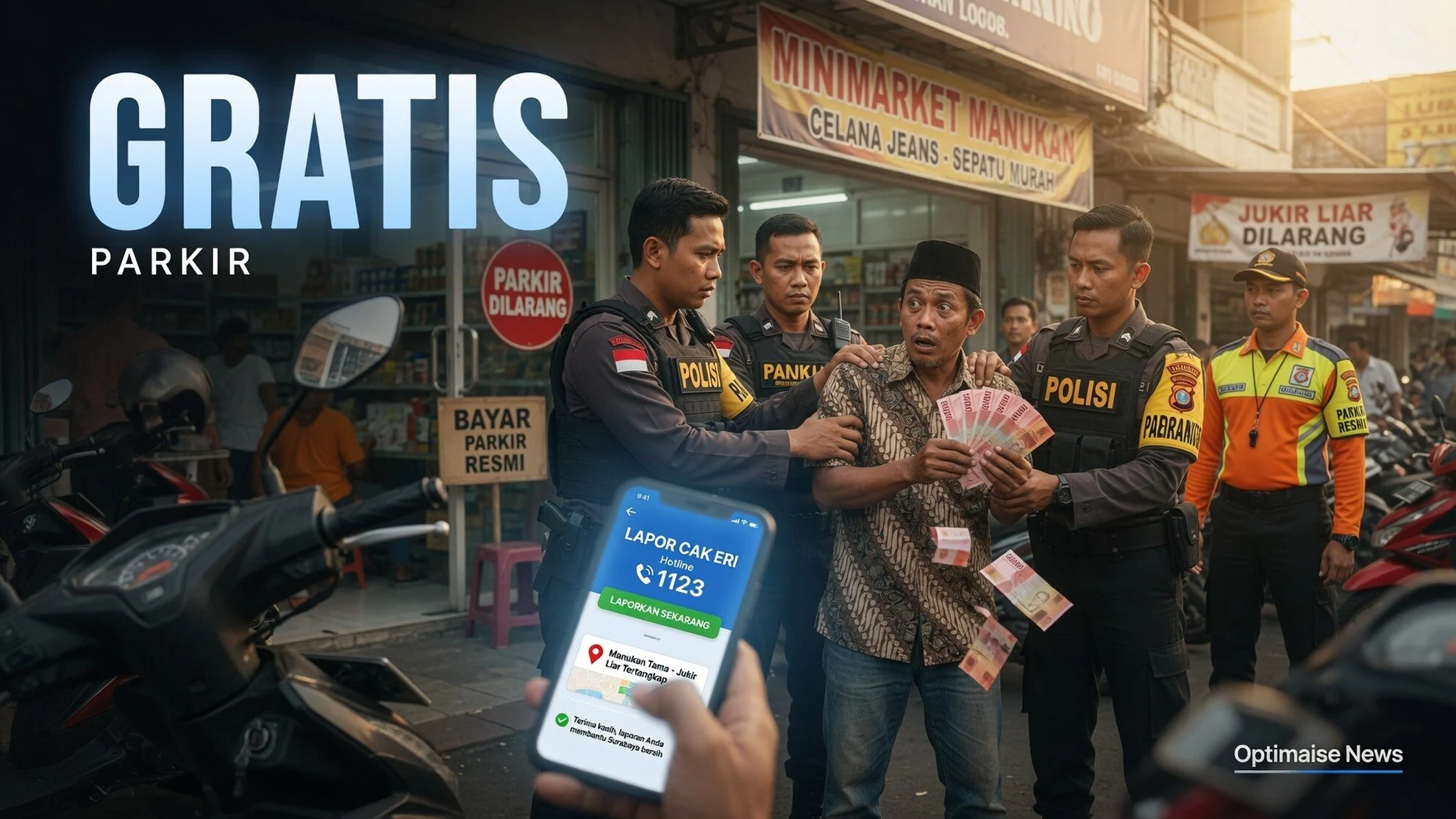 Jukir Liar Pungut Parkir Gratis Manukan, Eri: Langsung Tangkap