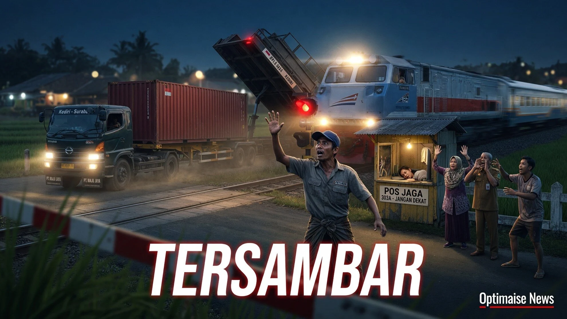 KAI Minta Maaf: Petugas Tertidur, 2 Truk Nyaris Tersambar