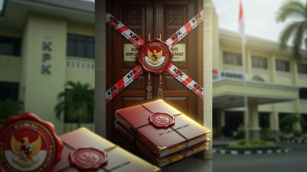 Ruang Bupati dan Dinas PUPR Disegel Bersamaan