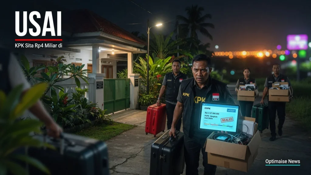KPK Sita Rp4 Miliar di Rumah Kadis PUPR Bengkulu Usai 9 Jam