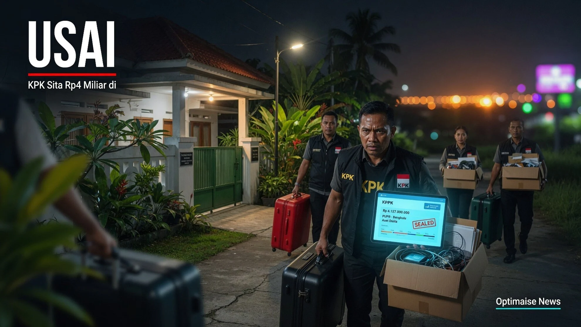 KPK Sita Rp4 Miliar di Rumah Kadis PUPR Bengkulu Usai 9 Jam