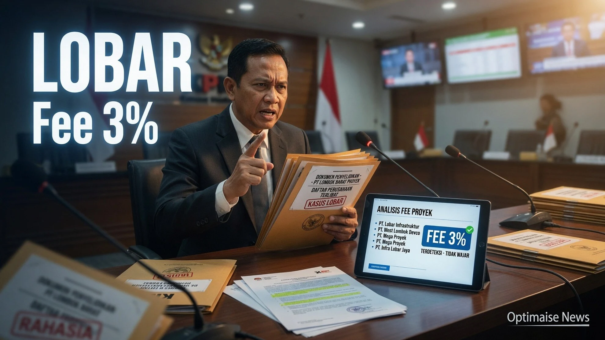 KPK Tagih Fee 3% ke Perusahaan Bendera Proyek Bupati Lobar
